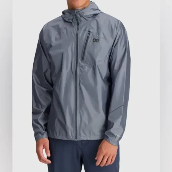 Outdoor Research Men’s Helium Rain Jacket Pewter 3XL NWT - Picture 1 of 9